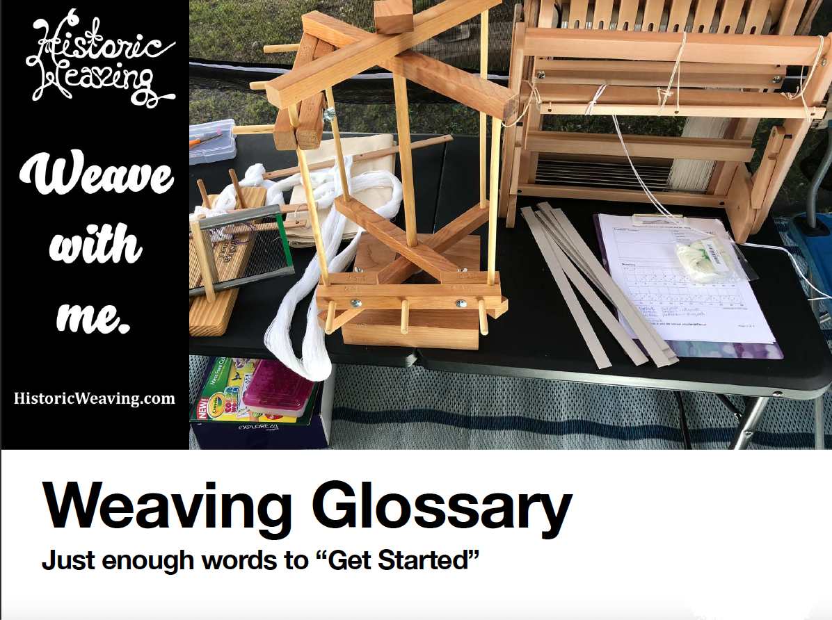 Weaving Glossary Cover Page